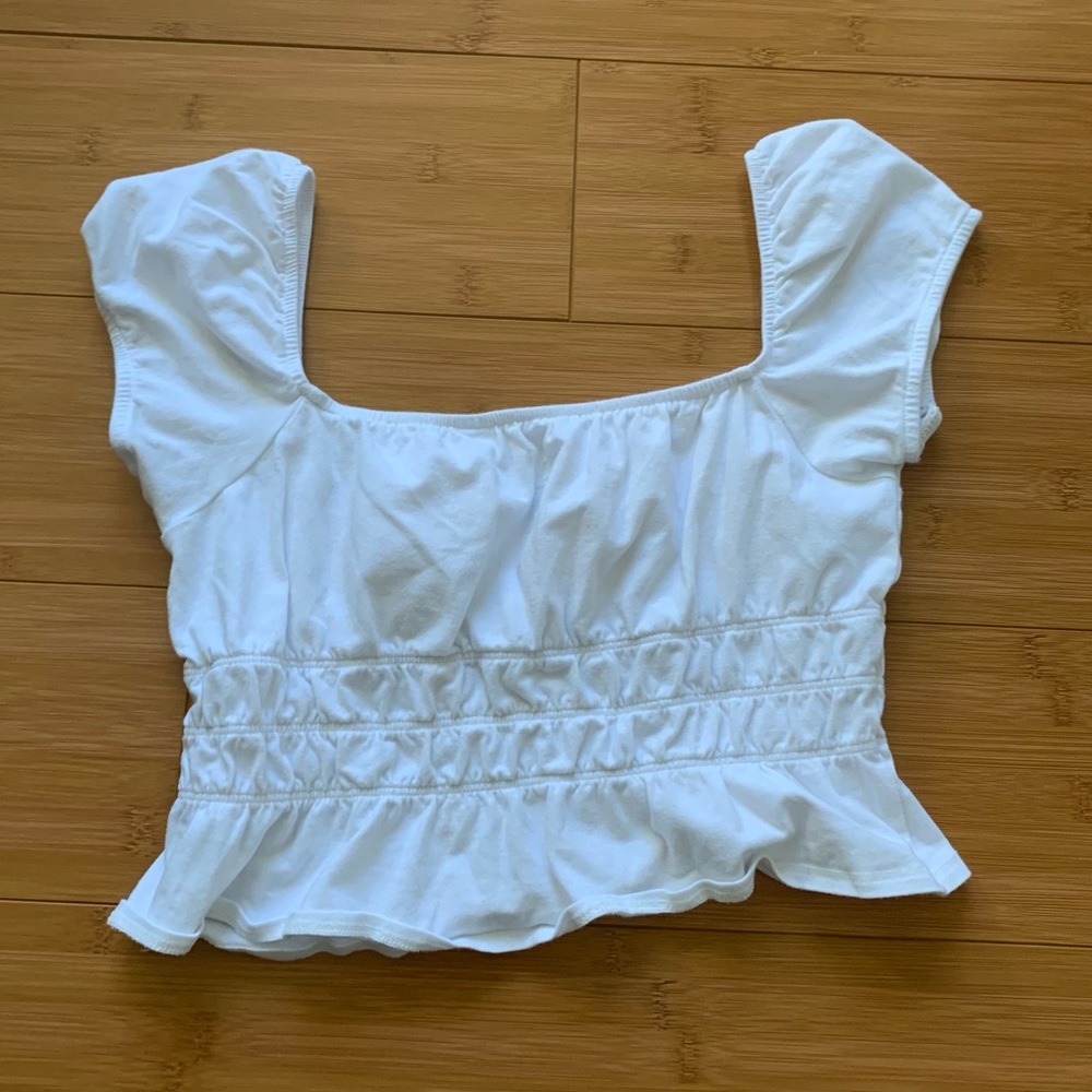 Pacsun crop ruffle top
